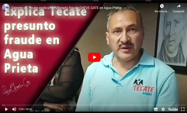 El CHEVEGATE en Agua Prieta: Habla el gerente de TECATE